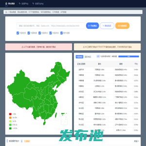 网站测速_网站速度诊断_HTTP速度测速_WEB速度测试_CDN测速_API测速_多线路速度测试_多地区速度测试