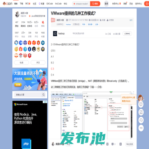 VMware提供的几种工作模式？_vmware mode4-CSDN博客